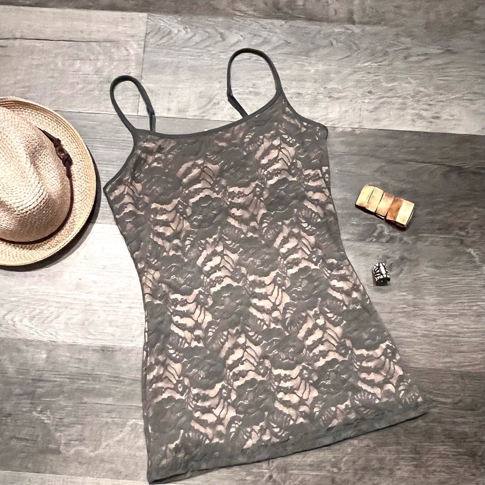 EXPRESS Lace Overlay Best Loved Cami Tank Top